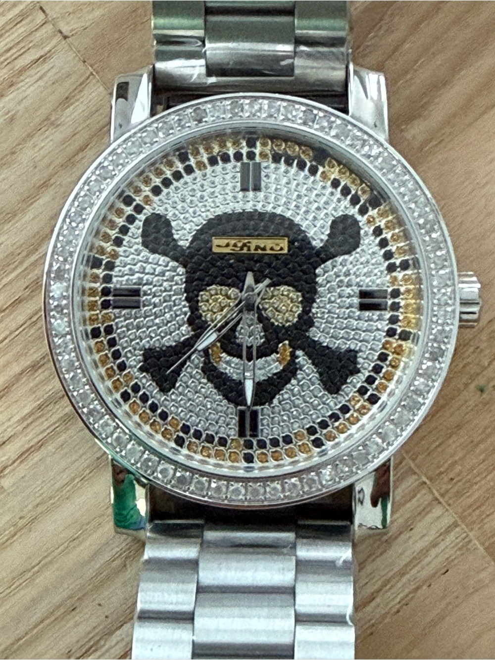Joe Rodeo JoJino Rare Diamond Jolly Roger Men’s Watch New Stainless Bracelet